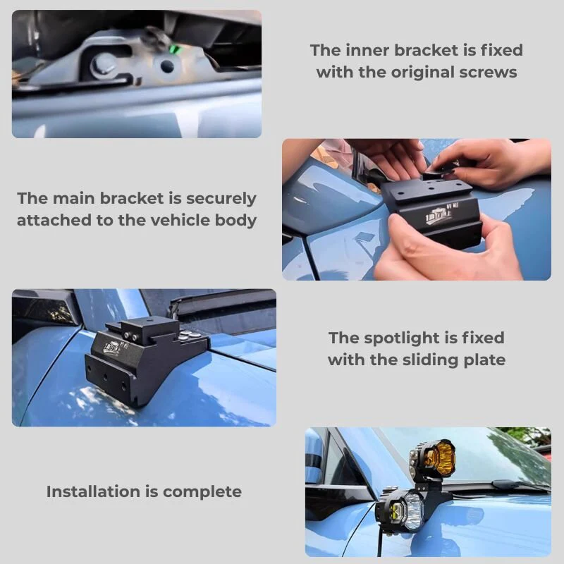 A-Pillar Spotlight Extension Bracket  for Denza B5 - Image 7