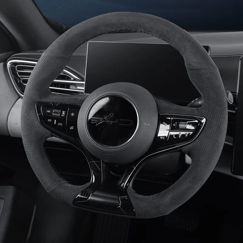 Genuine Alcantar® Steering Wheel Cover for BYD Seal - Image 13