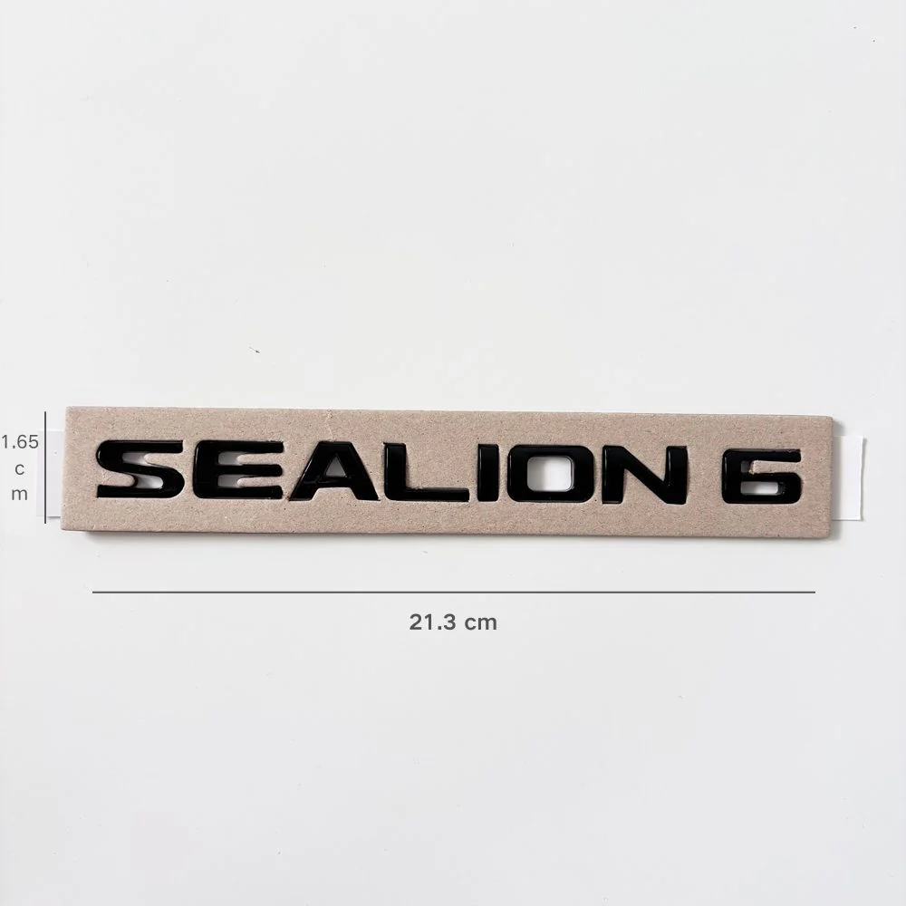 Rear Bumper Glossy Black Badges LOGO for BYD - Image 11