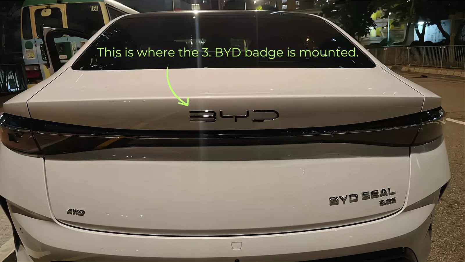 Rear Bumper Glossy Black Badges LOGO for BYD - Image 24